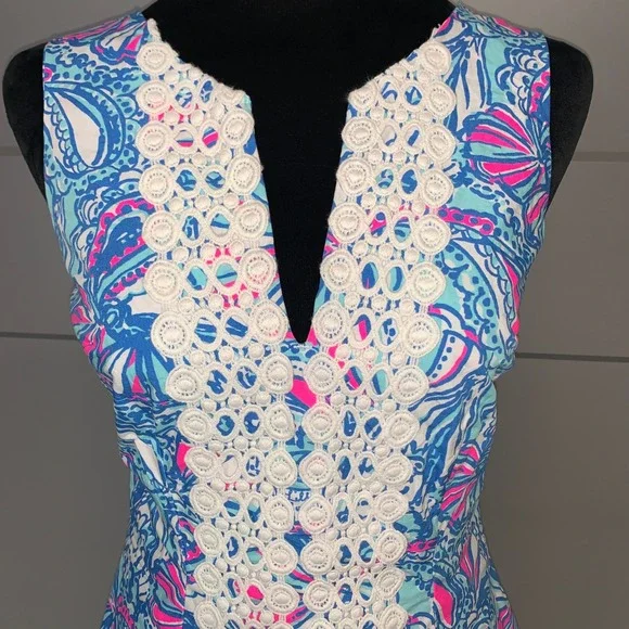 Lilly Pulitzer My Fans Target 20th Anniversary Dress Multicolor Paisley V Neck 4 - Picture 4 of 10